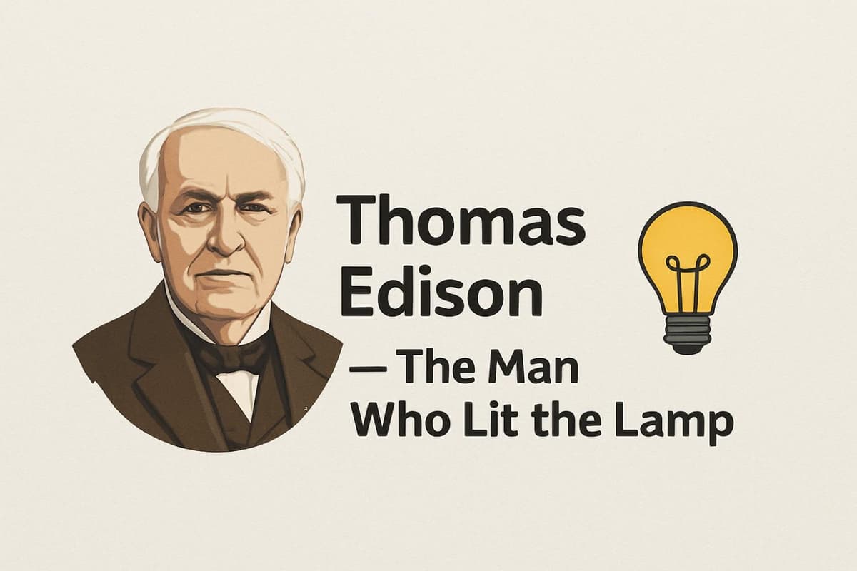 💡 Thomas Edison – The Man Who Gave Light